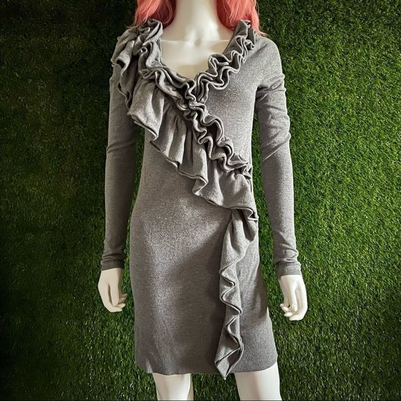 jump girl Dresses & Skirts - Ruffle Knit Sweater Dress